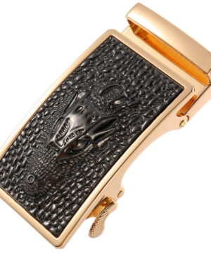 Automatická kovová pracka GOLD CROCO pre remene so šírkou 3.5cm – Obrázok 6