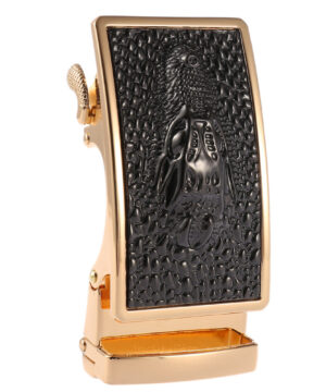 Automatická kovová pracka GOLD CROCO pre remene so šírkou 3.5cm – Obrázok 5