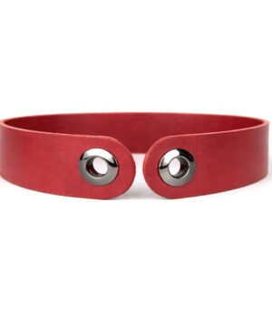 Úzky kožený opasok viazaný šatkou – Bordový, Výroba na Slovensku