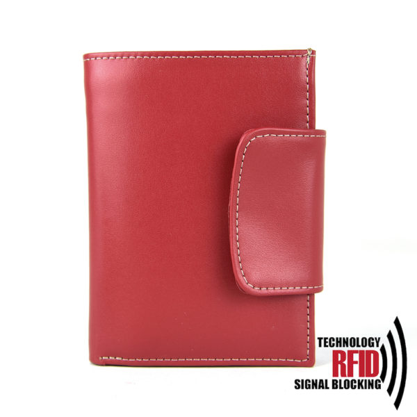 Ochranná kožená peňaženka v červenej farbe č.8211 - Image 7