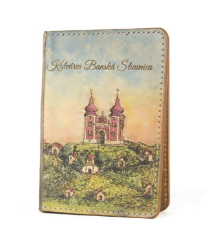 Alternative view of Ručne vyklepávaný, tvarovaný a reliéfny kožený zápisník - Kalvária, Bánska Štiavnica