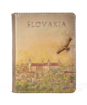 Ručne vyklepávaný, tvarovaný a reliéfny kožený zápisník - Slovensko, Bratislavský Hrad 2