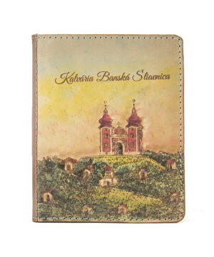 Ručne vyklepávaný, tvarovaný a reliéfny kožený zápisník - Kalvária, Bánska Štiavnica 2