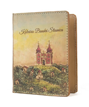 Alternative view of Ručne vyklepávaný, tvarovaný a reliéfny kožený zápisník - Kalvária, Bánska Štiavnica 2