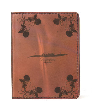 Handmade kožený zápisník – gravírovaný motív Bratislava