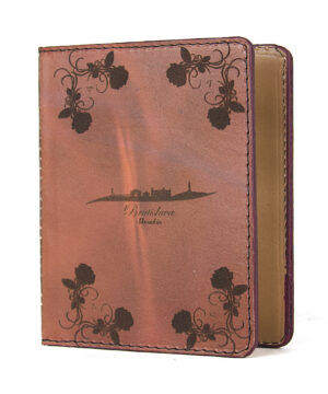 Alternative view of Handmade kožený zápisník – gravírovaný motív Bratislava