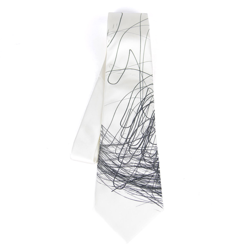 Hodvábna kravata vyrobená na Slovensku - Pencil Art