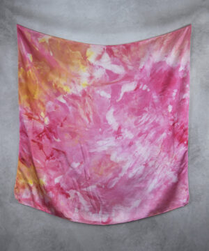 Alternative view of Hodvábna šatka LIMITED_297, Ručná výroba na Slovensku, 90 x 90cm