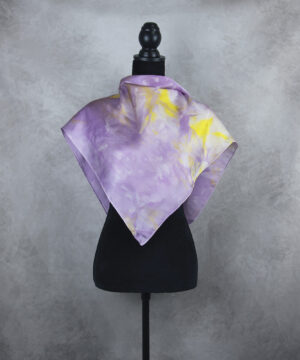 Hodvábna šatka LIMITED_299, Ručná výroba na Slovensku, 90 x 90cm