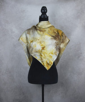 Hodvábna šatka LIMITED_301, Ručná výroba na Slovensku, 90 x 90cm