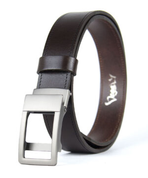 Alternative view of Opasok z pravej kože s brzdovou prackou, šírka 3.5cm - NICKEL AXIS