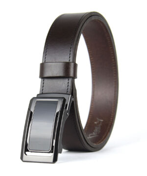 Alternative view of Opasok z pravej kože s brzdovou prackou, šírka 3.5cm - GRAPHITE CORE