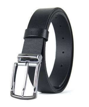 Kožený opasok SILVERLINE, šírka 3.3cm, Ručná výroba na Slovensku