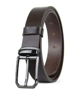 Alternative view of Kožený opasok PLATINUM, šírka 3.3cm, Ručná výroba na Slovensku