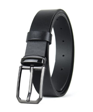 Kožený opasok PLATINUM, šírka 3.3cm, Ručná výroba na Slovensku