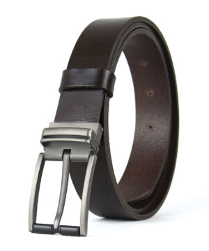 Alternative view of Kožený opasok TITAN SHADOW, šírka 3.3cm, Ručná výroba na Slovensku