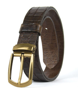 Alternative view of Kožený opasok s dezénom HERITAGE, šírka 3.3cm, Ručná výroba na Slovensku