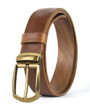 Kožený opasok s dezénom HERITAGE, šírka 3.3cm, Ručná výroba na Slovensku