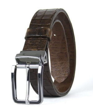 Alternative view of Kožený opasok s dezénom STRIKE, šírka 3.3cm, Ručná výroba na Slovensku