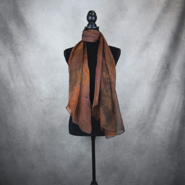 Hodvábny šál LIMITED_011, Ručná výroba na Slovensku, 180 x 110cm - Image 2