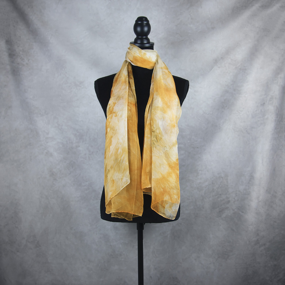 Hodvábny šál LIMITED_063, Ručná výroba na Slovensku, 180 x 110cm – Obrázok 2