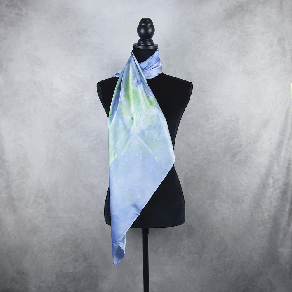 Hodvábna šatka LIMITED_314, Ručná výroba na Slovensku, 90 x 90cm – Obrázok 4