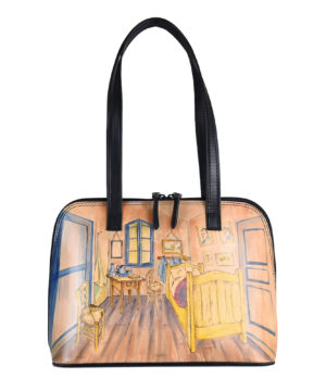 Ručne maľovaná kabelka inšpirovaná motívom Vincent Van Gogh