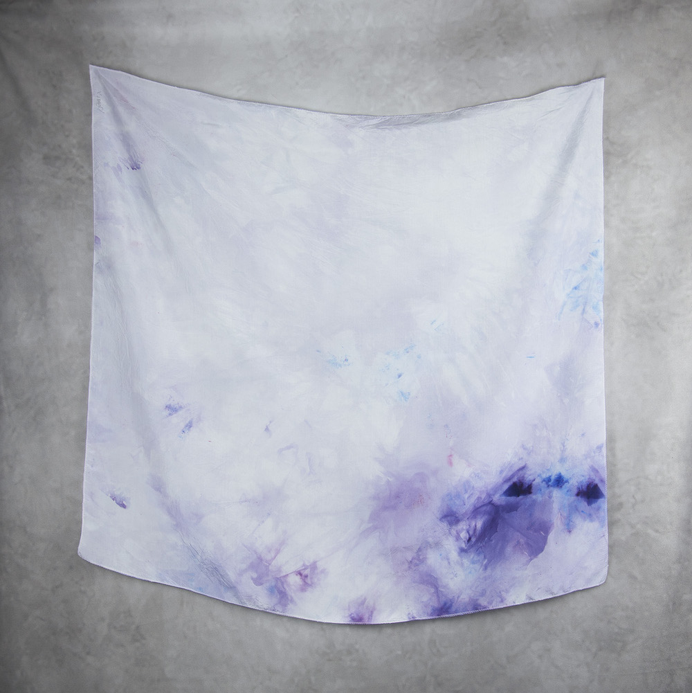 Hodvábna šatka VZOR_102, 85 x 90cm, Vyrobené na Slovensku – Obrázok 2