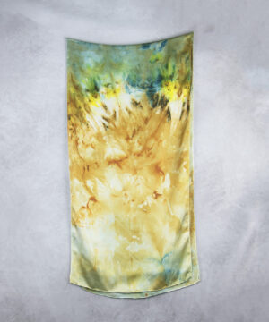 Hodvábny šál LIMITED_32, Ručná výroba na Slovensku, 175 x 45cm – Obrázok 2