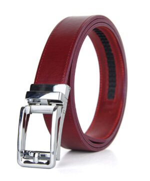 Opasok z pravej kože s automatickou prackou SILVER BELT – Obrázok 3
