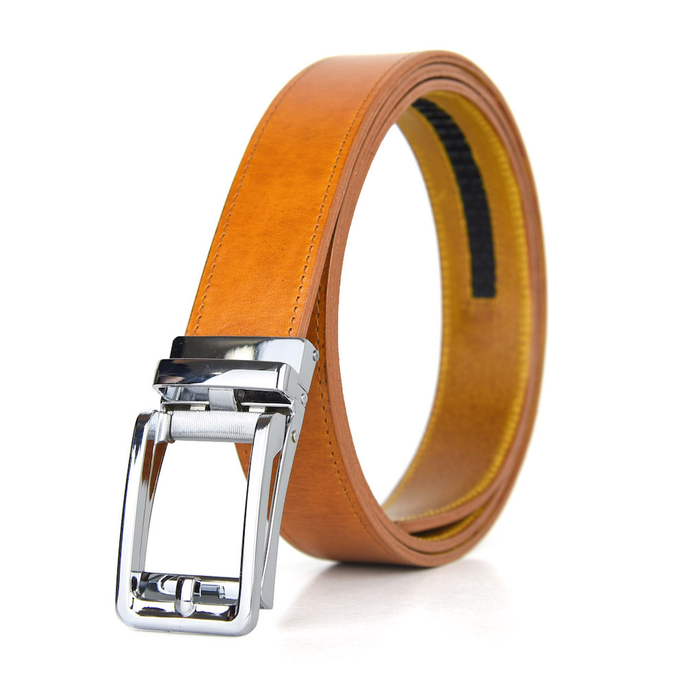 Opasok z pravej kože s automatickou prackou SILVER BELT – Obrázok 6