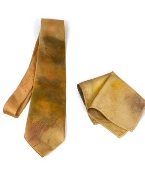 Hodvábna kravata + vreckovka vyrobená na Slovensku - Vzor 1