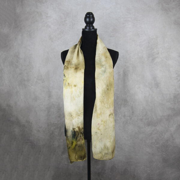 Hodvábny šál LIMITED_36, Ručná výroba na Slovensku, 175 x 45cm - Image 3
