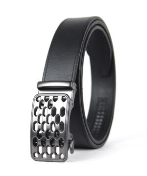 Kožený opasok s automatickou prackou PEARL CHAIN