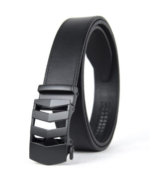 Kožený opasok s automatickou prackou BLACK RAILS