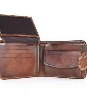 Elegantná kožená peňaženka č.8467 v hnedej farbe