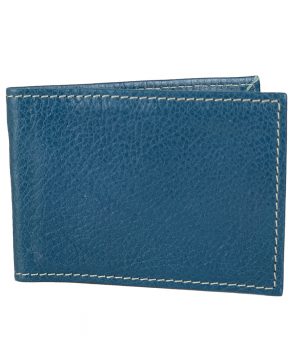 Kožené puzdro na platobné karty v tmavo modrej farbe