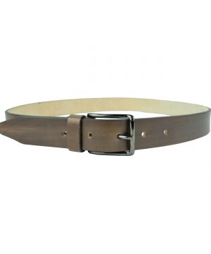 Kožený opasok, melírový efekt mahagónového dreva, 3,5cm (1)