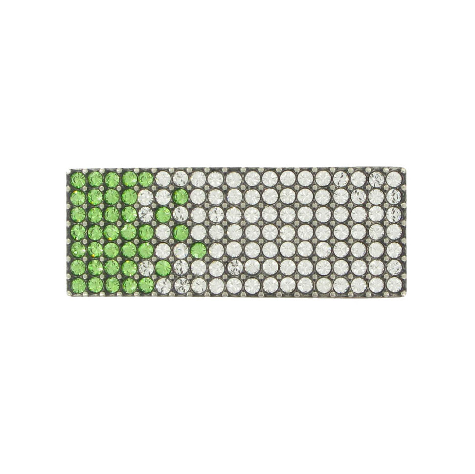 Luxusná kovová pracka SWAROVSKI GREEN, 20mm