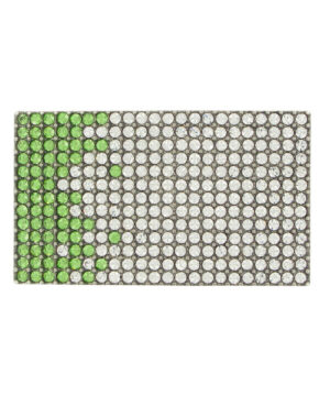 Luxusná kovová pracka SWAROVSKI GREEN, 40mm