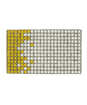 Luxusná kovová pracka SWAROVSKI YELLOW, 40mm