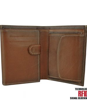 Ochranná kožená peňaženka v Cigaro farbe č.8560