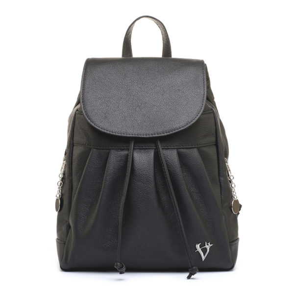 Luxusný kožený ruksak z pravej hovädzej kože č.8665 v čiernej farbe