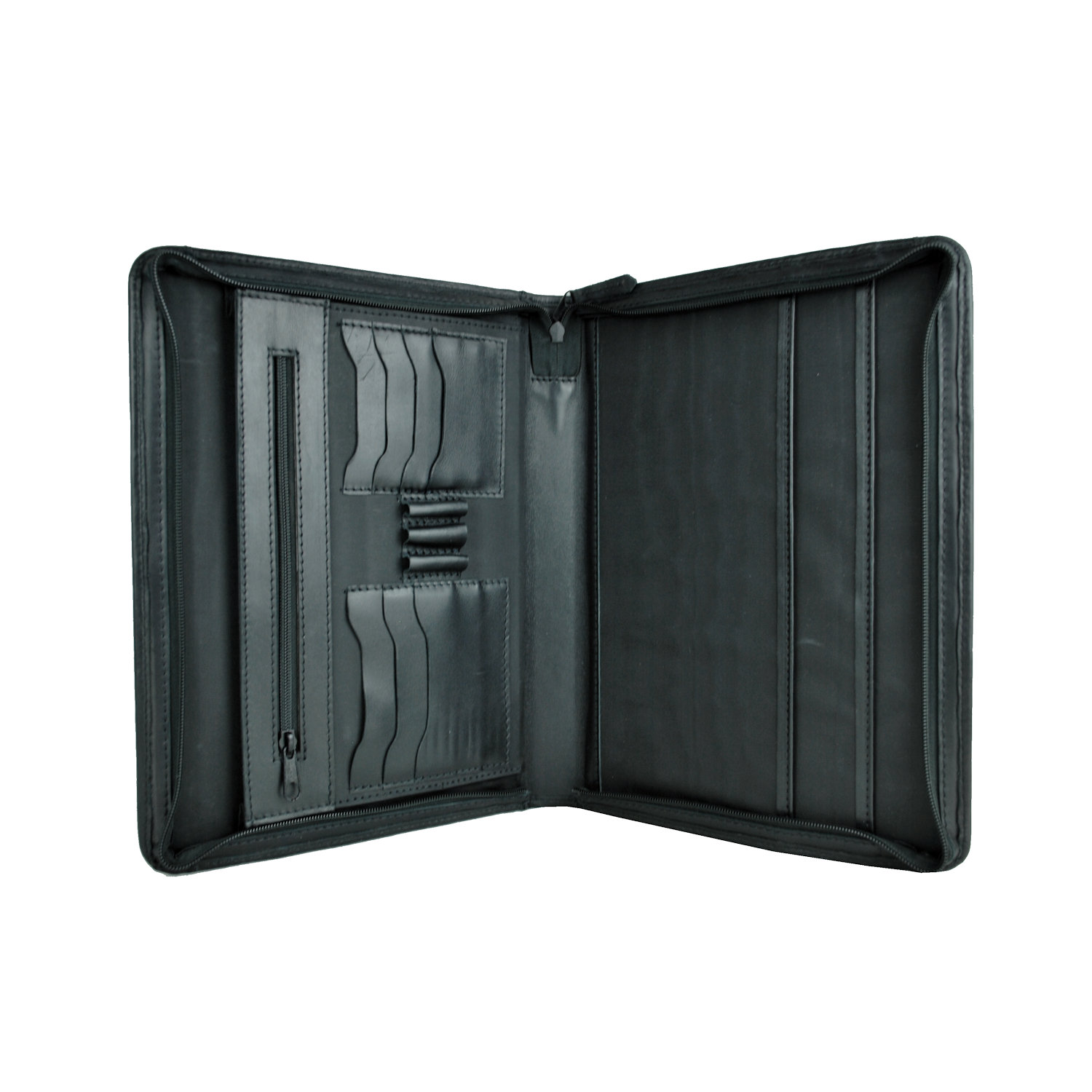 Elegantná kožená spisovka č.7988 v čiernej farbe – Obrázok 3