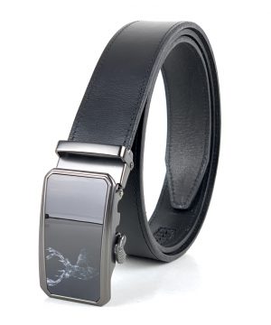 Moderný kožený opasok s automatickým zapínaním DEER