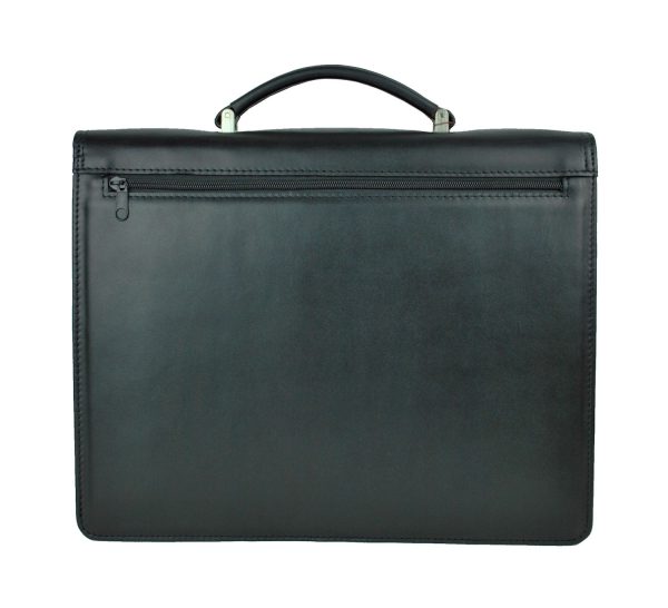 Perfektná kožená aktovka č.8040 v čiernej farbe - Image 3