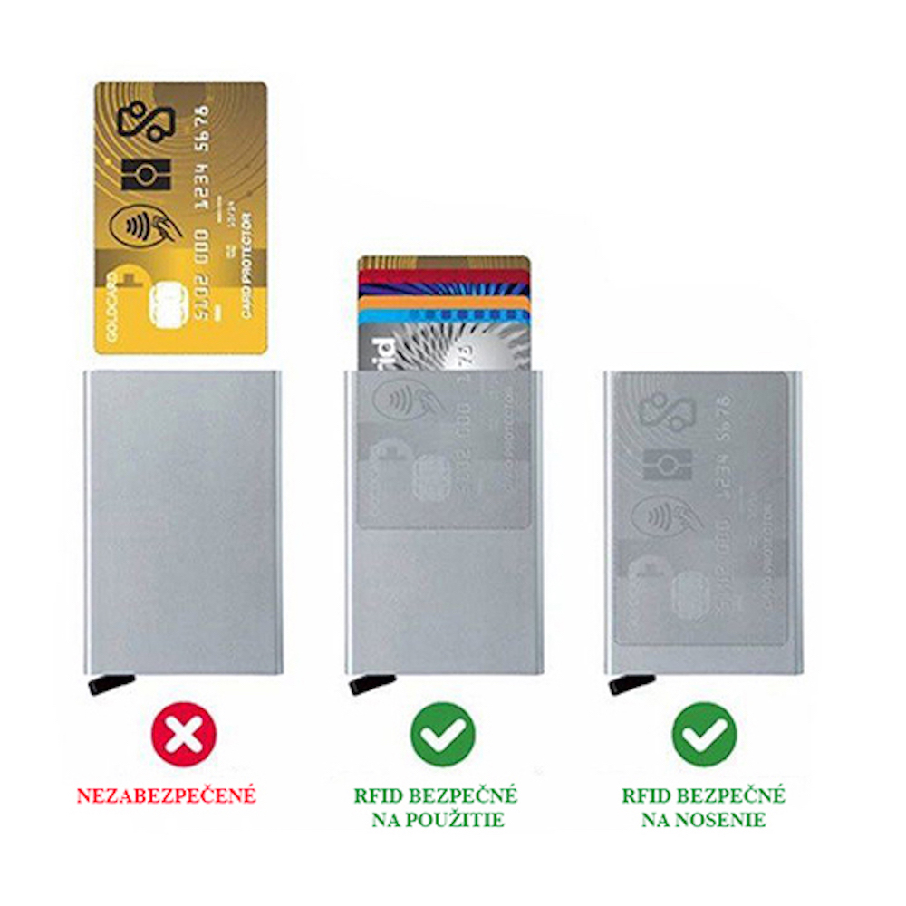 Pánsky darčekový set 15 - kožený opasok s auto.prackou + RFID púzdro, čierna farba – Obrázok 6